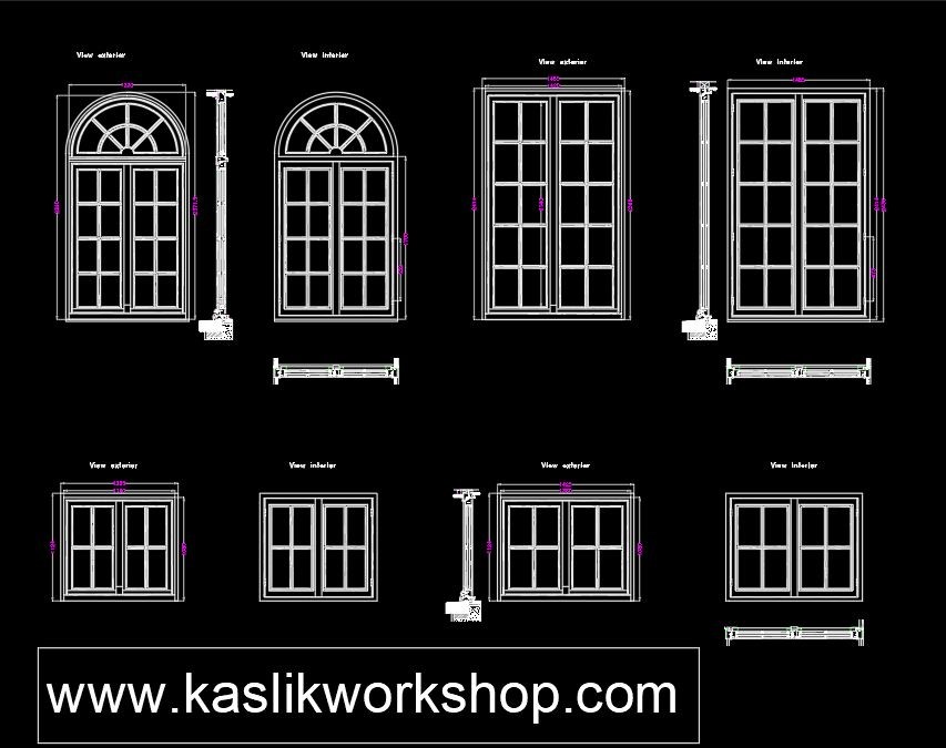 Window Cad Blocks Plan 